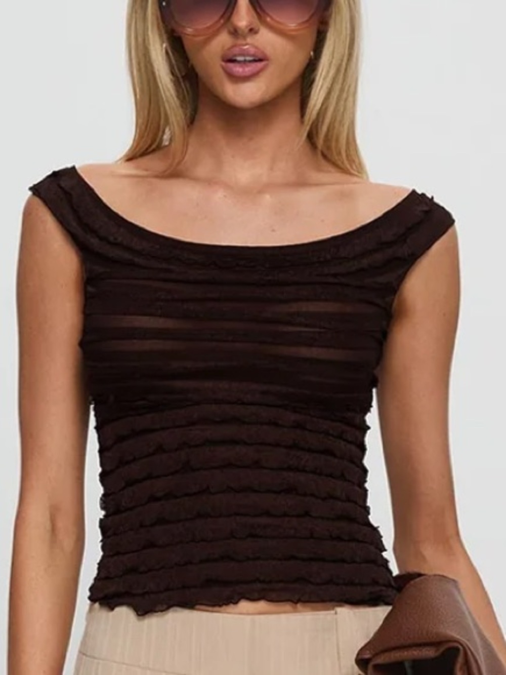 Princess Polly Lylah Frill Detail Top